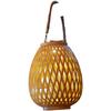 Solar Rattan Hanging Lantern with LED Light for Garden and Patio Weather Resistant Design with Multiple Installation Options