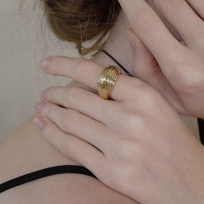 Fiore Pleats Shell Ring Ver.2