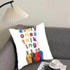 all time low rock band Cushion Cover Reversible Plush Pillow Cover – For car, sofa, bedroom, perfect as a gift.