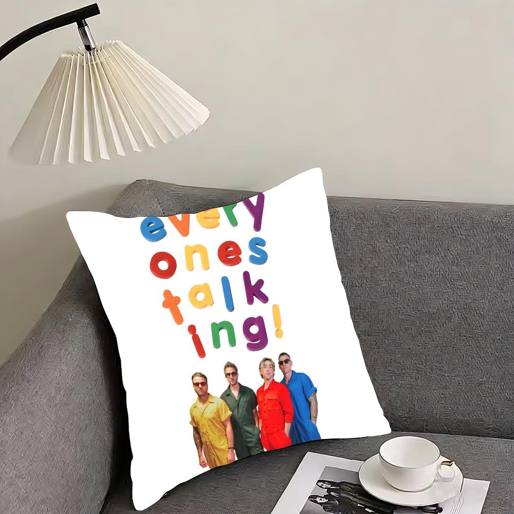 all time low rock band Cushion Cover Reversible Plush Pillow Cover – For car, sofa, bedroom, perfect as a gift.