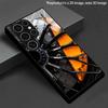 Funda de Teléfono 2D con Patrón de Pinzas de Freno de Carrera para Samsung S26 S25 S24 S23 S22 S21 S20 A56 A36 A16 Cubierta Protectora de Vidrio Templado