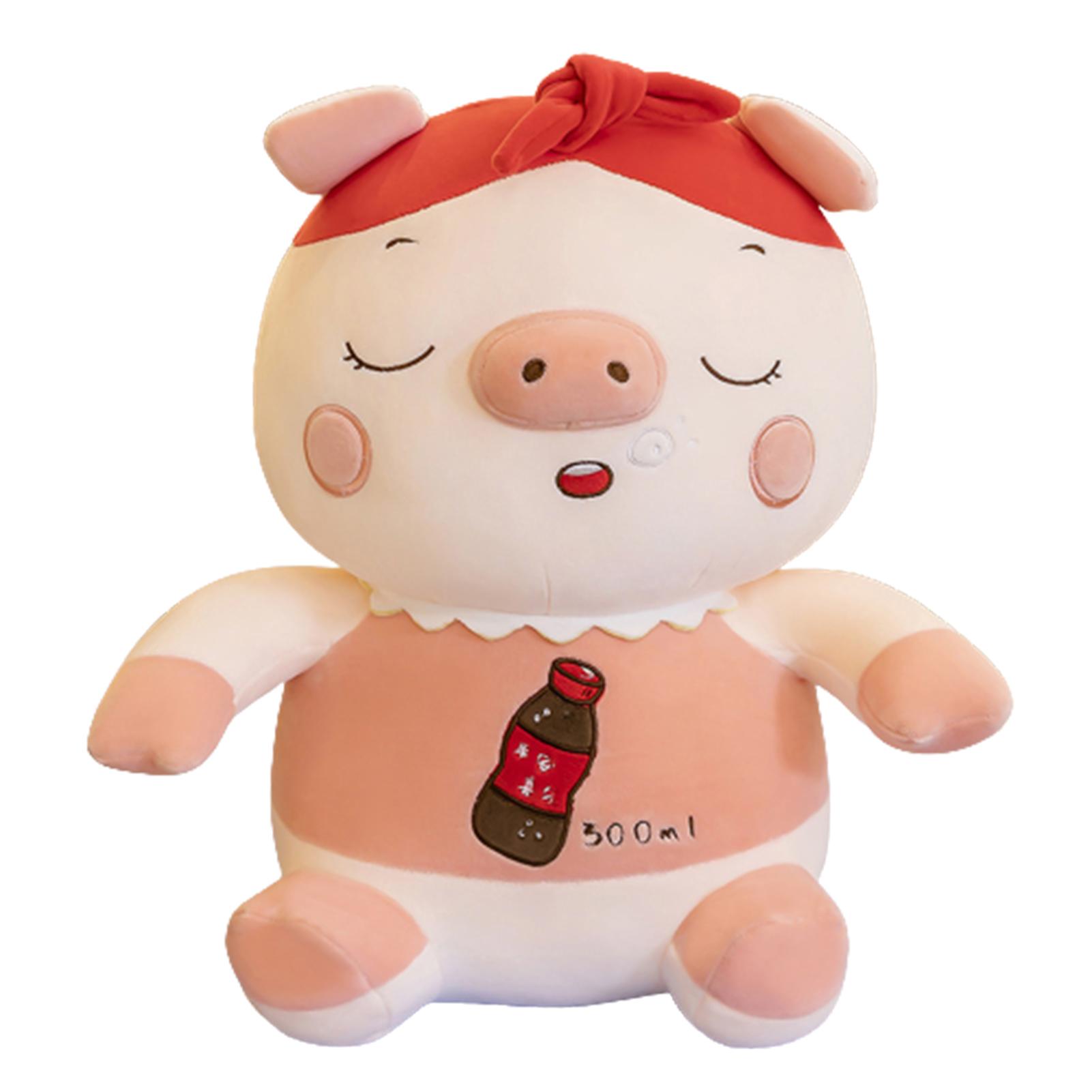 Cola Pig Anime Character Stuffed Toy Soft Cuddly Friends Baby Sleeping Pillow