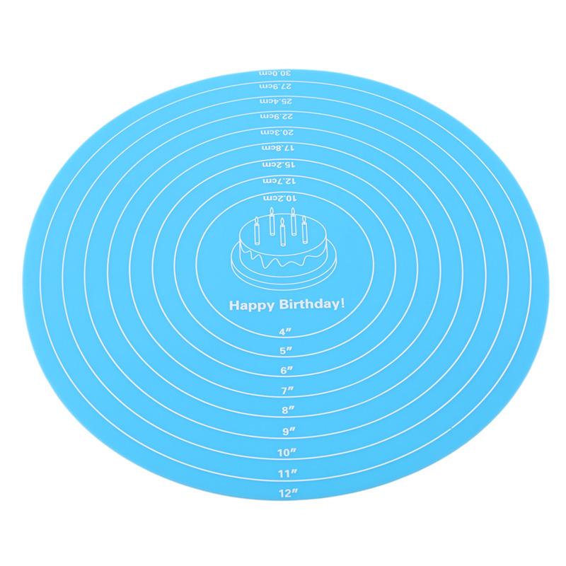 Cake Turntable Pat Silicone Baking Mat For Cake With Size Non-stick High Temperature Resistant Bake Tool Kitchen Gadget