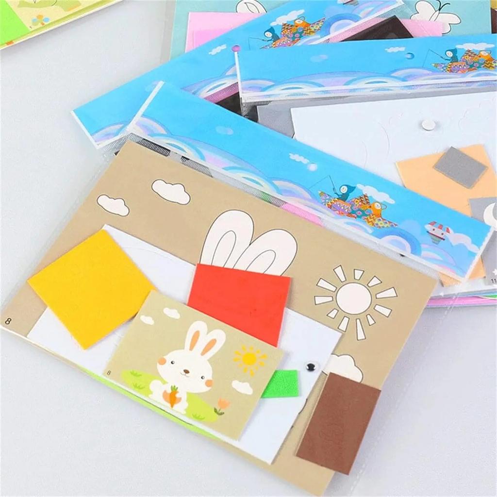 Cartoon Eva Aufkleber Spielzeug DIY Kinder Tier Handgemachte Aufkleber 3D Puzzle Spiel Cartoon Malerei Aufkleber Lernspielzeug Für Kinder