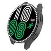 Custodia per orologio con strass, galvanica antiurto, per orologio, paraurti, protezione per lo schermo, per Samsung Galaxy Watch 4