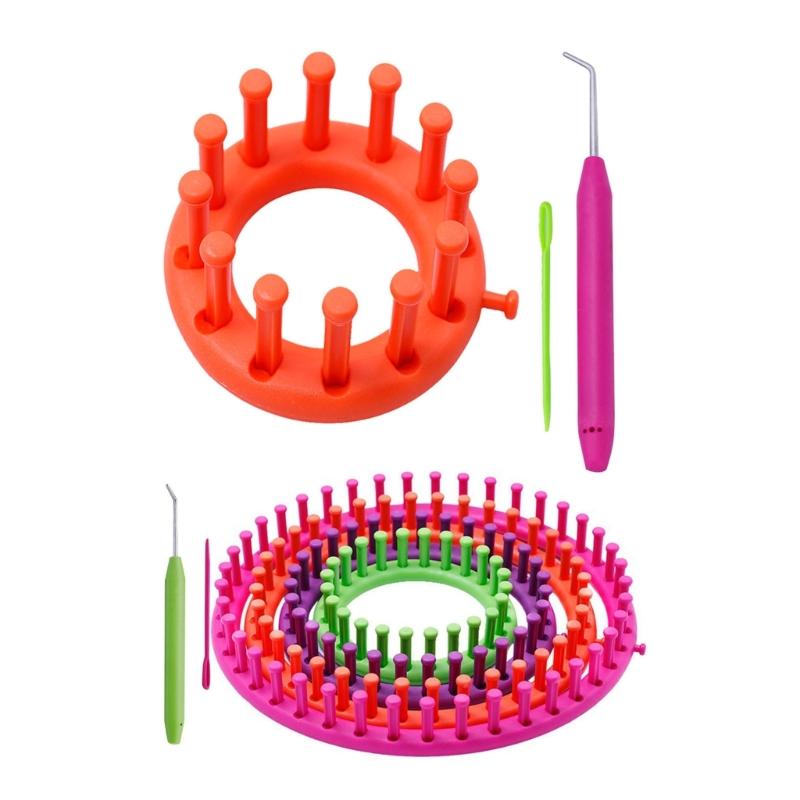 Vävning Vävstickningskit DIY Symaskinsverktyg Tröja Strumpa Mössa Halsduk Halsdukar Tillverkare Handgjorda Hantverk Vävning Flätning