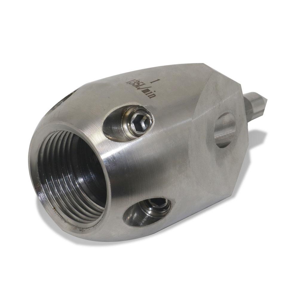 1 Pcs High-pressure Stainless Steel Puncture Nozzle Nozzle Cleaning And Dredging Vehicle Specific Universal Rotary Ceramic Nozzl