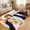 Brothers Conflict Floor Mat Soft Thickened Absorbent Non-Slip Bedroom Living Room Door Mat Home Decor Flannel Rugs