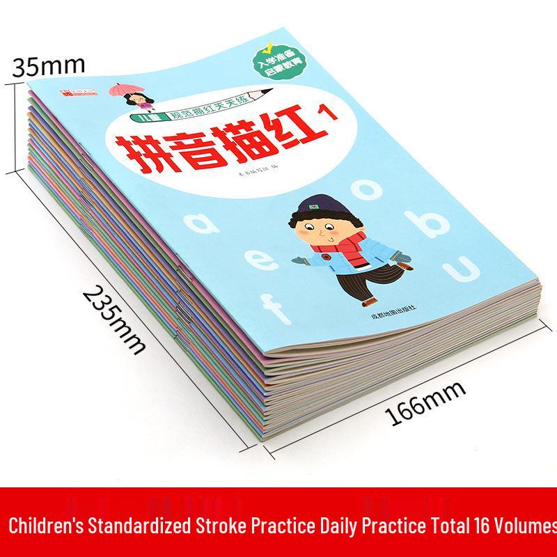 Kindergarten Chinese Character Tracing & Writing Practice Book: Numbers, Stroke Order, Pinyin, Radicals, and English