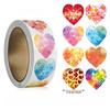 500Pcs Waterproof Love Heart Stickers Envelope Decoration Scrapbooks Sealing Sticker Self-Adhesive Decals for Valentine's Day