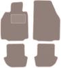 Beige Velours-Fußmatten für: Porsche 911 (Typ 997) cabrio, coupé, targa (2002-2012)