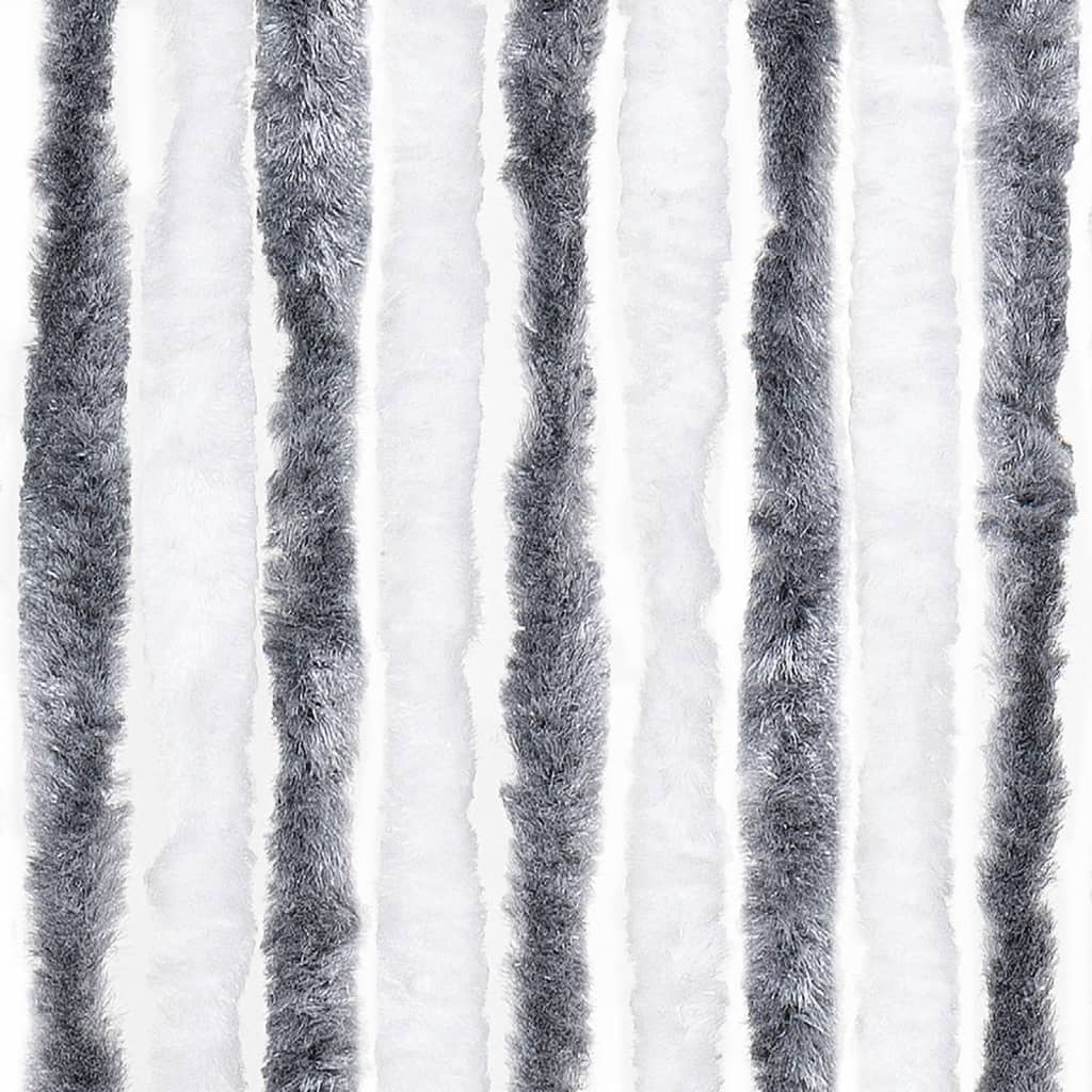 Vidaxl Insect Screen, Grey and White, 90X220 Cm, Chenille