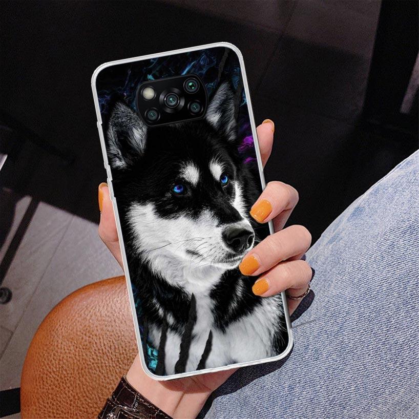 Siberian Husky Dog Phone Case For Xiaomi Poco X7 X6 X5 Pro F7 Ultra Redmi 15C 15 13C 13 12C 12 10 10A 10C 9 9A 9C 9T Cover Poco