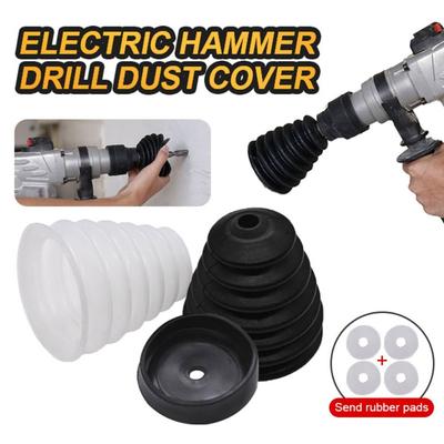 With 4 Rubber Band Dust-Proof Device Rubber Impact Hammer Electric Drill Dust Cover Collecting Ash Bowl Drill Dust Collector