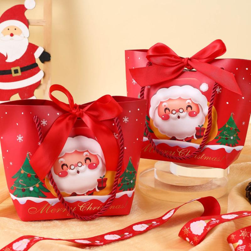 Christmas Eve Apple Gift Bag Christmas Fruit Candy Snack Packaging Box Creative Birthday Gift Bag