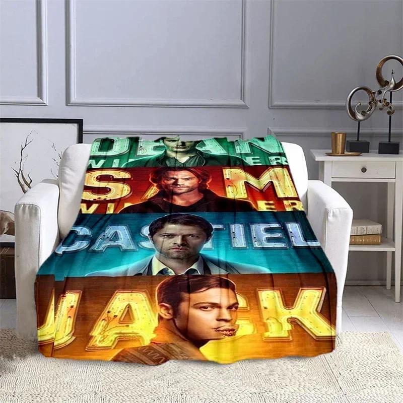 Movie Supernatural - Evil Power Printed Blanket, Fashion Warm Flange Blanket, Picnic Blanket, Bed Blanket, Birthday Gift
