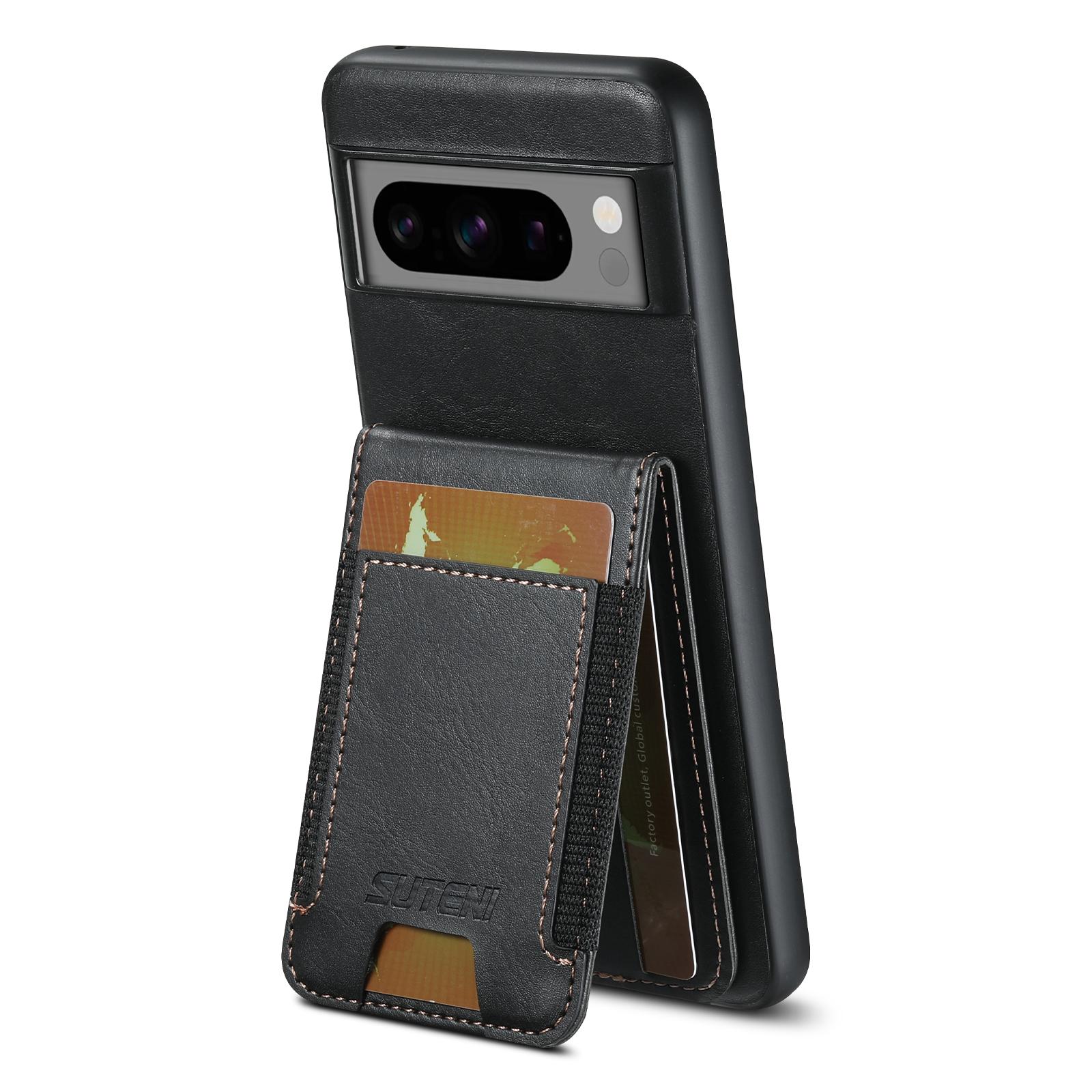 

SUTENI H03 For Google Pixel 8a Case Anti-Scratch Card Slots Phone Cover Brown