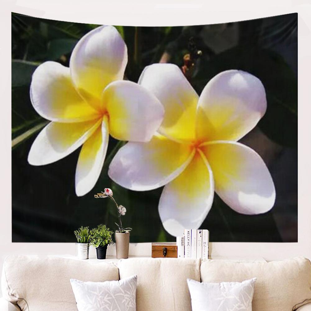 

Modern Flower Printed Wall Tapestry Home Decoration Floral Wall Hanging for Bedroom M042150x130CM
