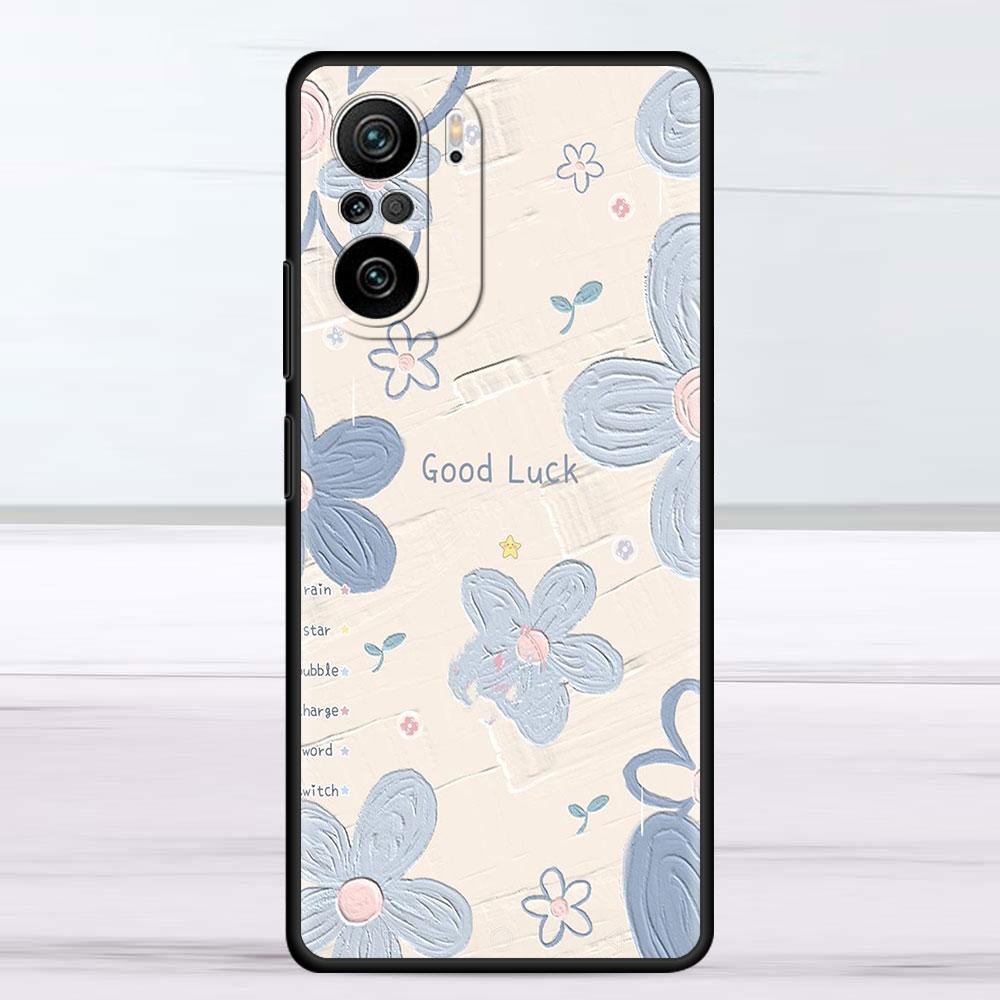 Case For Xiaomi Redmi Note 11 9S 10 9 8 7 9A 9C 9i K40 8T 10C 9T K50 Silicone Phone Shell Flower Cute