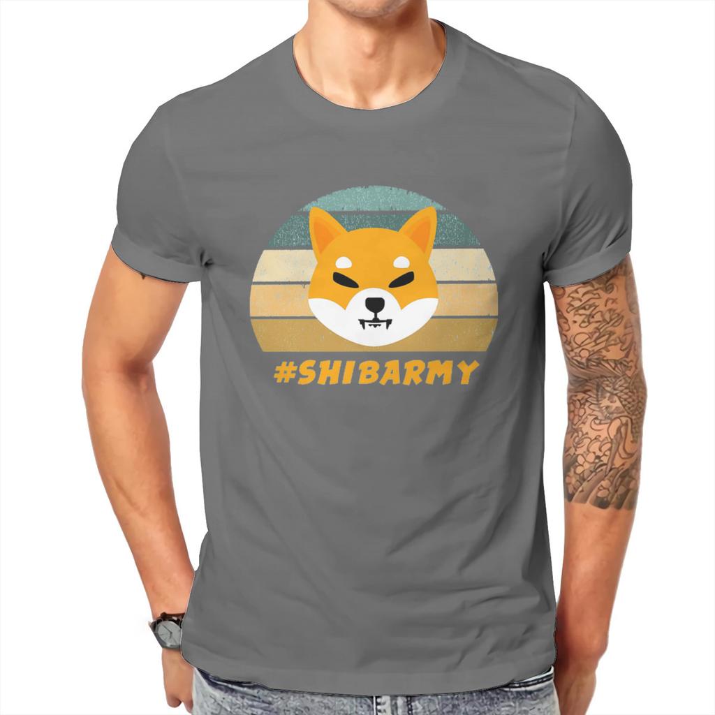 Cryptocurrency Crypto Miner Shiba Inu Shibarmy T Shirt Harajuku Graphic High Quality Tshirt Loose O-Neck Streetwear