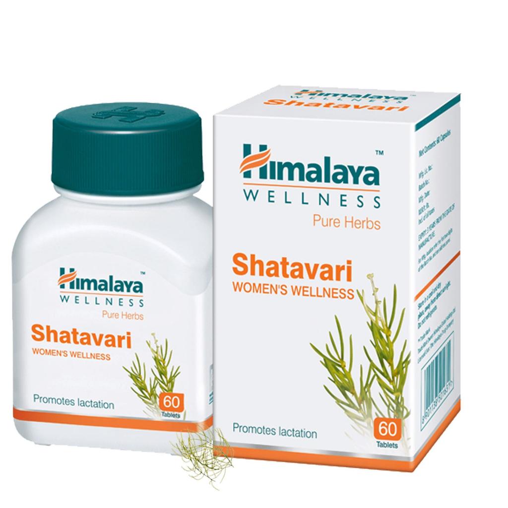 Himalaya Shatavari Women’s Wellness Tablets 60 Count | Supports Lactation, Hormonal Balance & Female Vitality | Pure Herbs Supplement