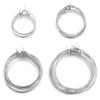 30pcs 20 25 30 35mm Stainless Steel Hoops Earrings Round Big Circle Ear Wire Hoop Wires For DIY Jewelry Making Earrings Supplies