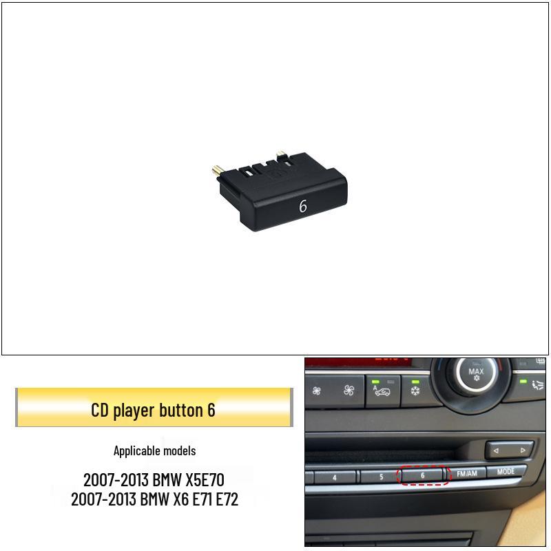 Buton audio compatibil pentru BMW X5/X6 E70/E71 Reglare volum player CD