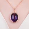 Neue Temperament Oval Anhänger Halskette Vintage Zubehör Frauen für Party Geschenk Eleganten Schmuck