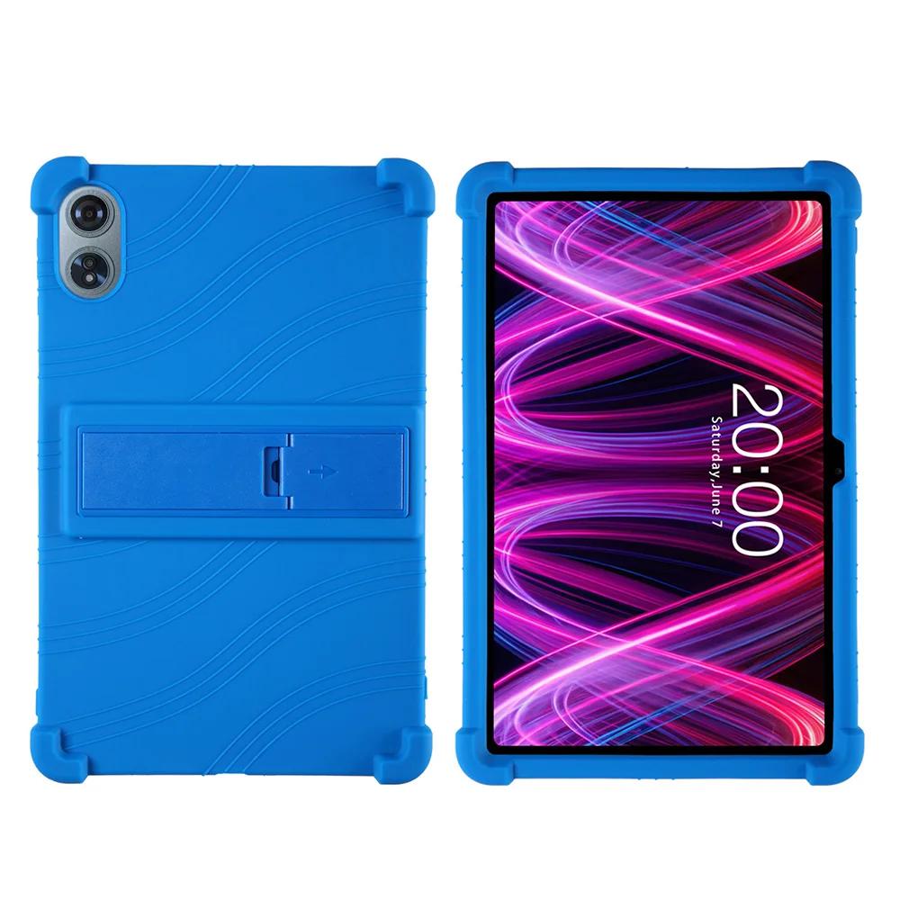 Pour la tablette TECLAST T60 Plus 12 pouces Android 14 Version Améliorée Housse Support Cover pour Étuis en Silicone Housse Protection contre les Chutes bleu