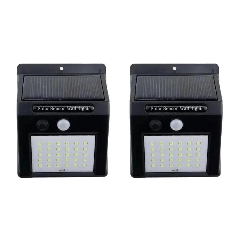 30 LED Solar Motion Sensor Wall Light IP65 Waterproof Outdoor Security Lighting Wireless Garden Courtyard Pathway Decoration
