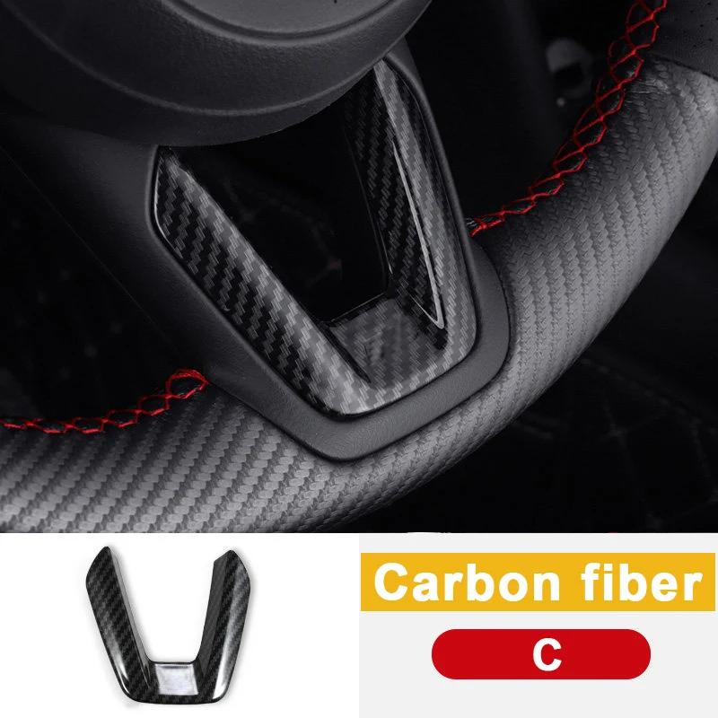 Car Steering Wheel Trim Circle Sequ Cover Sticker Moulding For Mazda CX-3 CX-5 2 Demio M3 Axela M6 Atenza 2017 2018