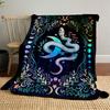 Mystical Snake and Moons Blanket for All Seasons Blanket Lunch Break Throw Gift