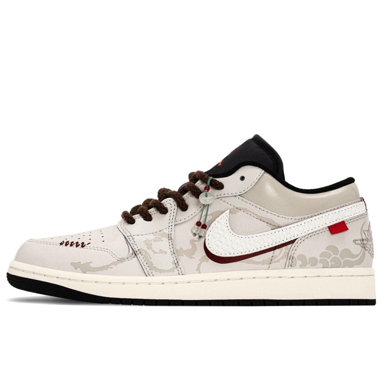 Jordan Air Jordan 1 Slip Resistant, Abrasion Resistant, Lightweight, Height Increasing Low top Vintage Basketball Shoes HM3711-144(TeamA-) 42.5