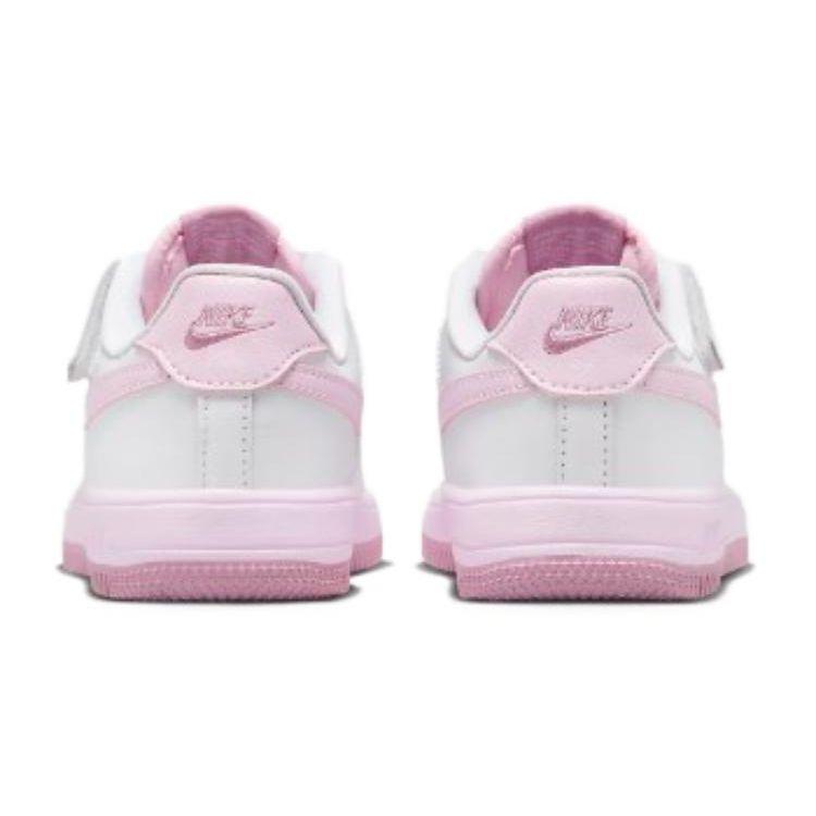 Nike Force 1 Low EasyOn PS Bílé Růžové Pěnové Dětské Tenisky Elemental-Pink FN0237-100
