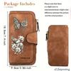 Butterfly Tiger Elephant Pattern Women's Long Wallet Multi - functional Portable Snap Button Coin Purse Birthday Gift Daily Commute Fun Design
