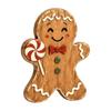 Christmas Village Gingerbread House Wooden Man Decor, Rustic Gingerbread, Candy Cane Figurines, Xmas Reusable Seasonal Home Decor Tabletop Ornaments