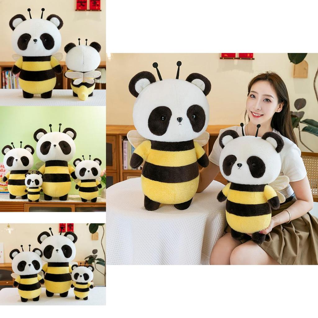 Adorable Bee Panda Plush Toy Soft And Huggable Companion For Kids And Girls