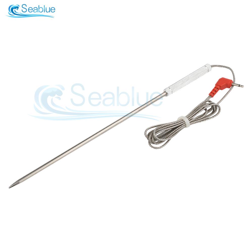 1 шт. Термощуп для пищевого мяса 167 мм Нержавеющая сталь Водонепроницаемый Щуп-термометр Запасной аксессуар для термометра Thermopro серебряный