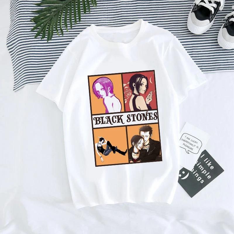 ZX TEE Nana Anime T-Shirt Nana Anime Shirt Nana Osaki Manga Charakter Shirt BLACK STONES Merchandise Japanisches Anime Charakter Print T-Shirt