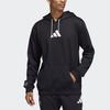 Adidas Logo Pullover Hoodie Men Tops Black HC7674