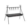 Mountain Fun Portable Folding Camping Tripod Rack and Lamp Hanger