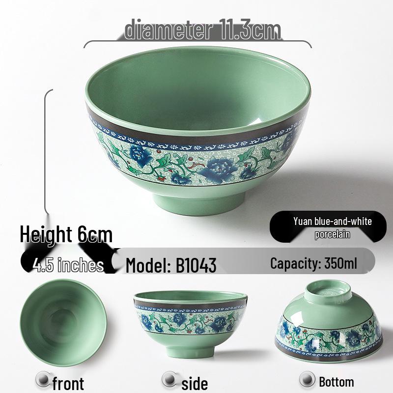 

Круглая меламиновая миска А5 - Универсальная для риса, супа, приправ и хот-пота. Идеально для ресторанов и коммерческого использования.