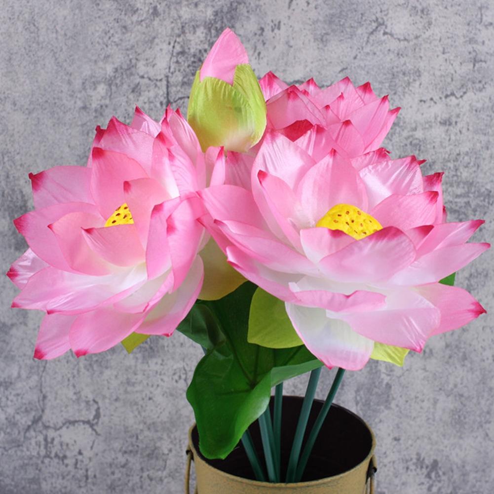 Fake Flower For Wedding Garden Lotus Silk Water Lily