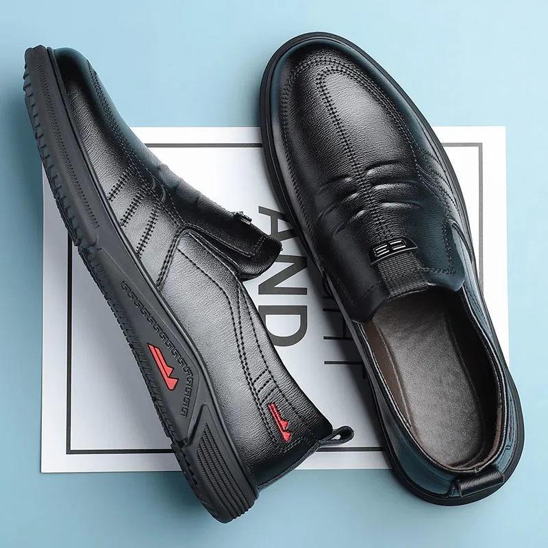

Hy Woodpecker Men s Shoes Business Casual Leather Shoes 2024 New Spring Work Shoes Men s Dress Leather Shoes Men s True 44 чёрный