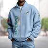 Plus Size NBA Team Hoodie 3D Print Loose Zip-Up Sports Sweatshirt