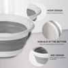 Collapsible Tub Basin Laundry Collapsible Laundry Baskets Foldable Plastic Washtub Space Saving Storage Container for Dishing