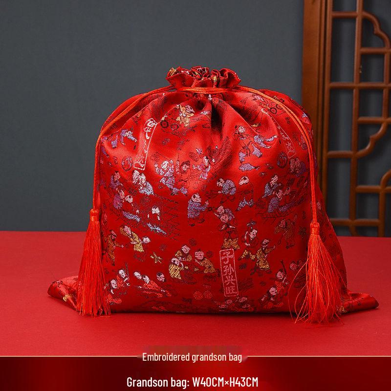 Prosperity Wedding Bride Dowry Bucket - Happy Plastic Spittoon & Small Toilet Set