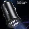 Usams Ład. Sam. 2Xusb 2,4A Miniczarny/Black Cc114Tc01 (Us-Cc114)