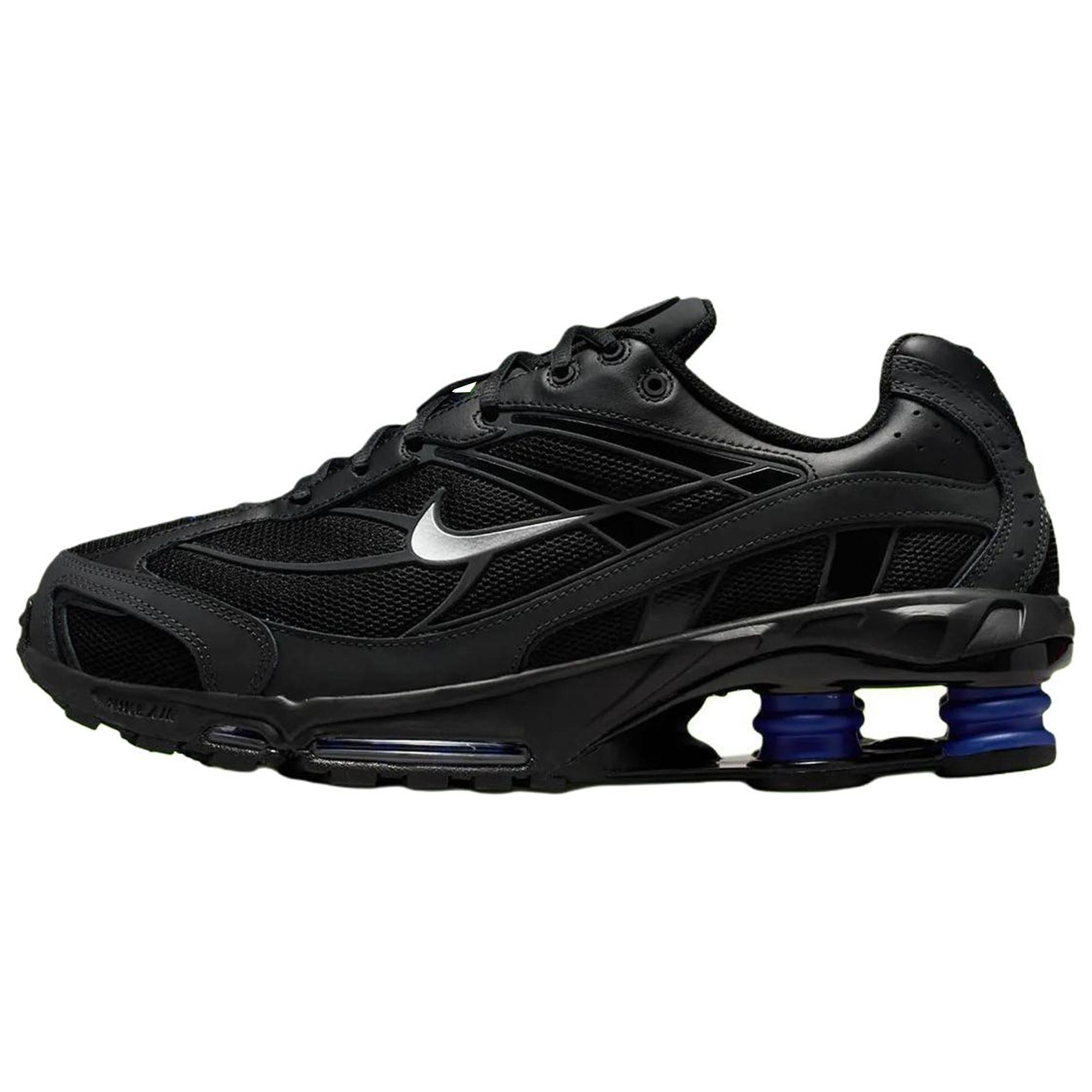 Кроссовки Nike Shox Ride 2 Черные с Глубоким Королевским Синим и Отражающими Элементами Унисекс Металлический Серебристый Глубокий Королевский Синий Антрацит IM5999-010 43
