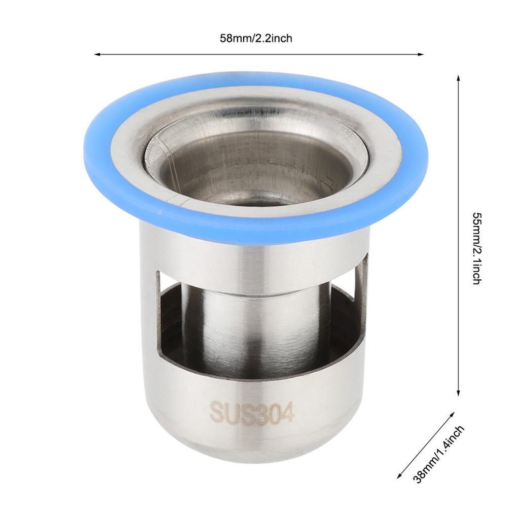 Stainless Steel Shower Floor Drain Bathroom Drainage Gully Thicken(Large 304 )